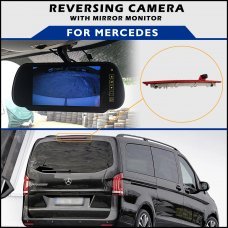 Mercedes Vito 2016+ Brake Light Reversing Camera With Mirror Monitor