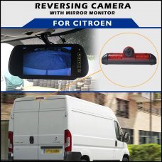 Citroen Relay/Jumper Brake Light 2006-2016 Reversing Camera With Mirror Monitor