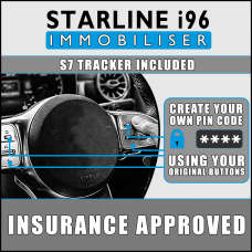 Starline i96can Analogue & Can-Bus Immobiliser, S7 Insurance Approved Live GPS Tracker & Dash Cams Fully Fitted