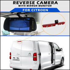 Citroen Dispatch/Jumpy Brake Light 2016+ Reversing Camera With Mirror Monitor