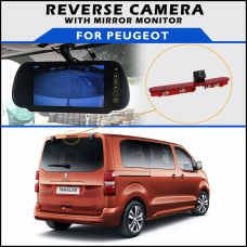 Peugeot Traveller Brake Light 2019+ Reversing Camera With Mirror Monitor
