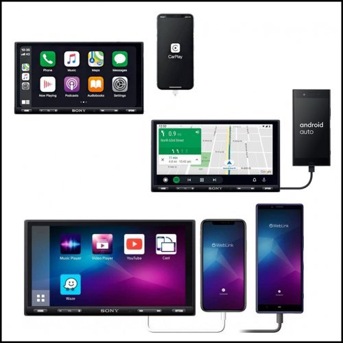 DAB Bluetooth Auto/CarPlay/WebLink HDMI Android Sony 7\