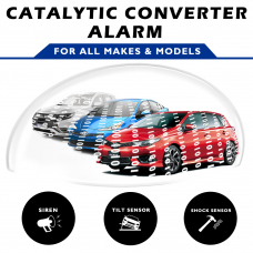 Catalytic Converter Alarm with Tilt, Shock, Motion Sensors, Immobiliser, Door, Boot, Bonnet Protection and Smart Phone App Fully Fitted