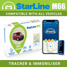 StarLine M66 Tracking, Immobiliser, Remote Immobilisation, Tilt, Shock, Motion Sensors, Phone Alerts  & Smartphone App Fully Fitted