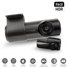 G-ON X 2CH 1080p FHD Dash Camera with 32GB SD Card 