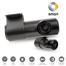 G-ON X 2CH 1080p FHD Dash Camera with 32GB SD Card for Smart