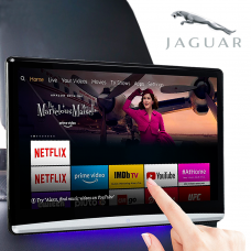 Android HD Rear Headrest Touchscreens 4K Playback For Jaguar