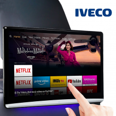 Android HD Rear Headrest Touchscreens 4K Playback For Iveco