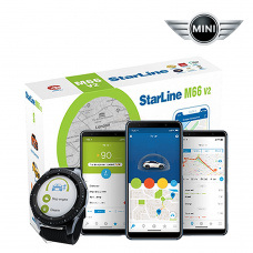 StarLine M66 v2 Immobiliser with Undetectable Tracking, Remote Immobilisation, Call, Text, App Alerts with built in Sensors Designed for Mini