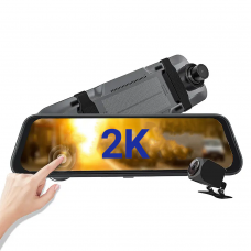 G-ON 2K Mirror Monitor Dash Cam with Reversing Camera