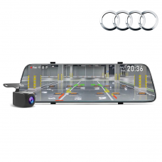 Rear View 10" Mirror Monitor 2K Dash Cam With Reversing Camera for Audi