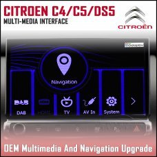 Adaptiv ADV-PSA.EU Citroen C4 Picasso 2013> Grand Picasso 2010> Cactus 2014>  C5 Saloon 2012>, C5 Tourer 2012>, DS3 2017>, DS5 2012> Factory OEM Multimedia SATNAV/USB/SD/AUX Upgrade