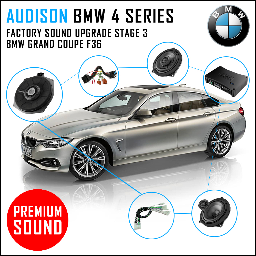Bmw 4 Series Grand Coupe F36 Audison Prima Sound Upgrade Stage 3