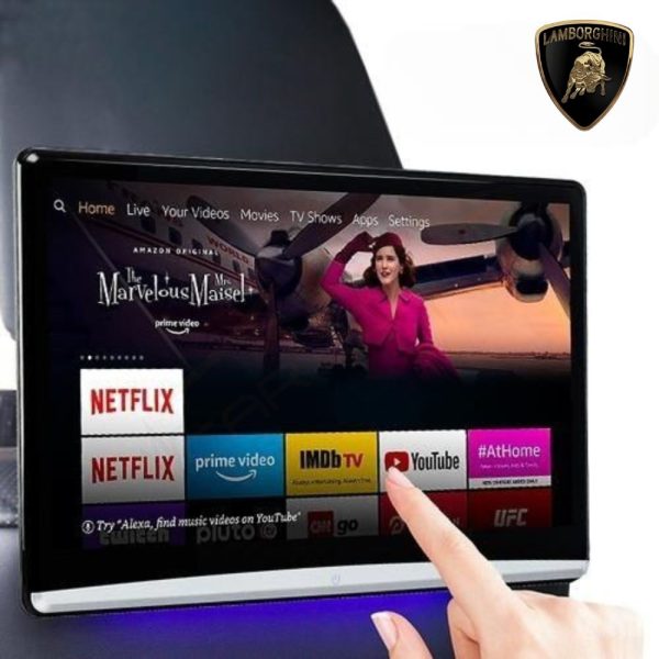 Android HD Rear Headrest Touchscreens 4K Playback For Lamborghini