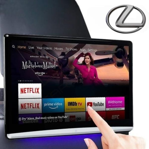 Android HD Rear Headrest Touchscreens 4K Playback For Lexus