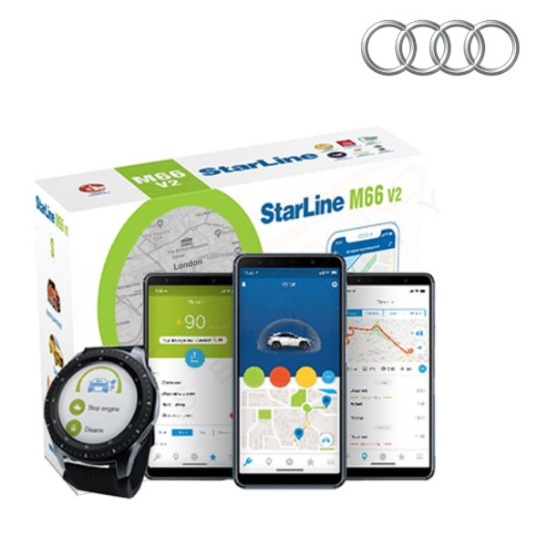 StarLine M66v2 for Audi with Immobiliser, Tracking, Alerts and Remote Immobilisation – Fully Fitted
