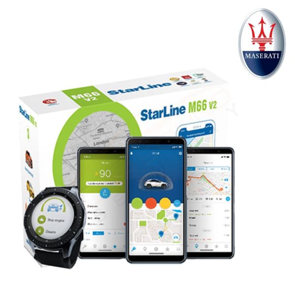 StarLine M66v2 for Maserati with Immobiliser, Tracking, Alerts and Remote Immobilisation – Fully Fitted