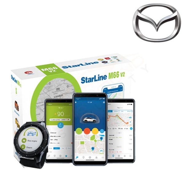 StarLine M66v2 for Mazda with Immobiliser, Tracking, Alerts and Remote Immobilisation – Fully Fitted