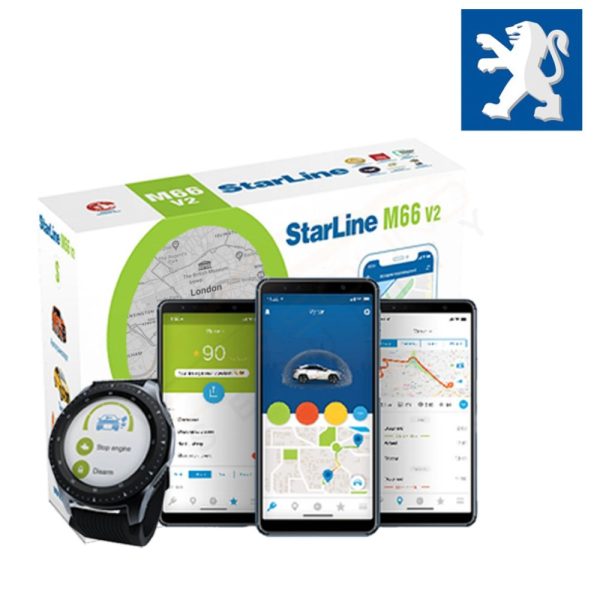 StarLine M66v2 for Peugeot with Immobiliser, Tracking, Alerts and Remote Immobilisation – Fully Fitted