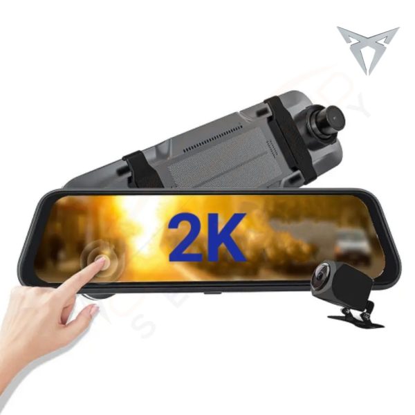 G-ON 2K Mirror Monitor Dash Cameras with Reversing Parking Camera for Cupra