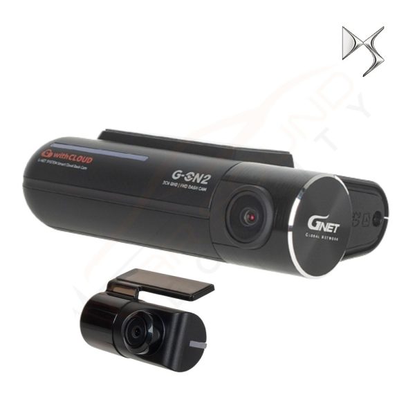 G-ON2 2K Front and Rear QHD Dash Cameras Including 64GB SD Card for DS