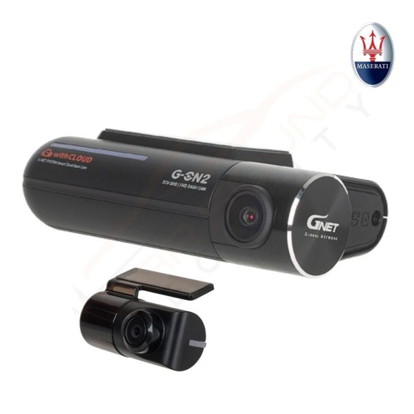 G-ON2 2K Front and Rear QHD Dash Cameras Including 64GB SD Card for Maserati