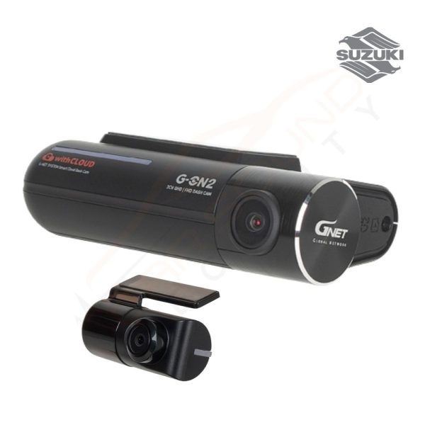 G-ON2 2K Front and Rear QHD Dash Cameras Including 64GB SD Card for Suzuki