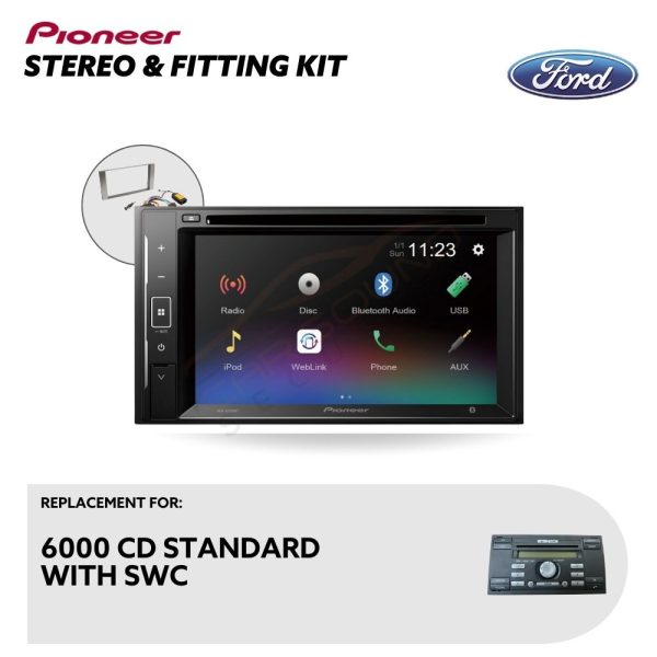 Ford C-MAX 6000 SWC Factory Stereo Upgrade – Pioneer Touchscreen with Installation Kit