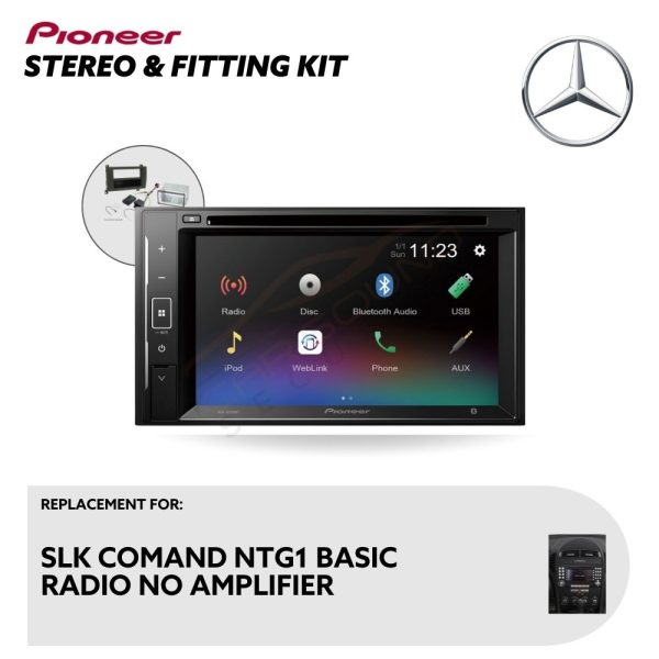 Mercedes SLK-class R171 COMAND NTG1 Factory Stereo Upgrade – Pioneer Touchscreen with Installation Kit