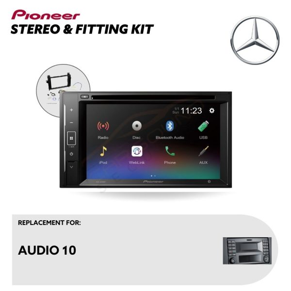 Mercedes Sprinter Audio 10 Basic Factory Stereo Upgrade – Pioneer Touchscreen with Installation Kit