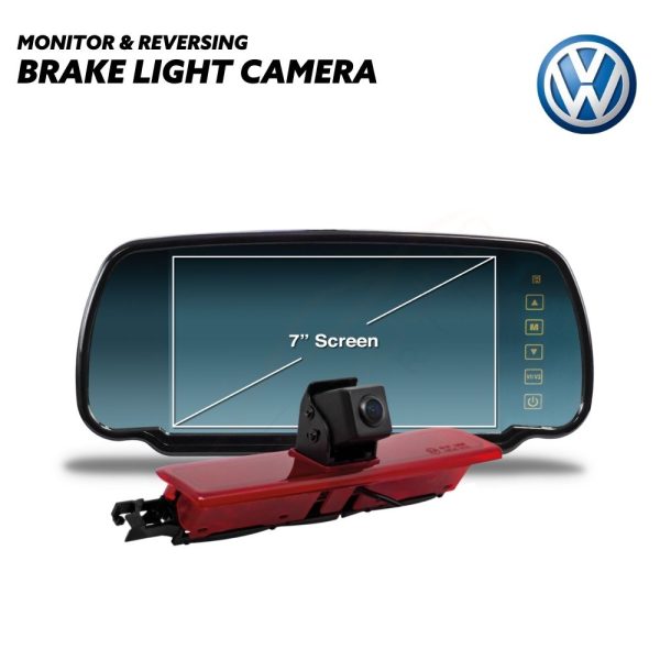 Monitor with Brake Light Reversing Camera for Volkswagen Caddy