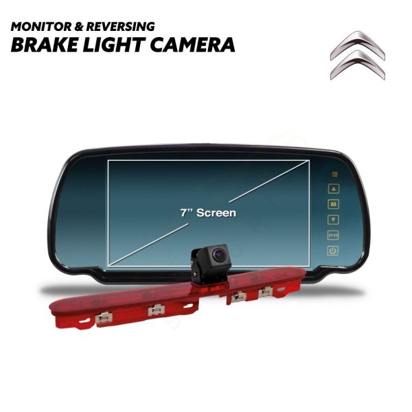 Monitor with Brake Light Reversing Camera for Citroen Jumpy