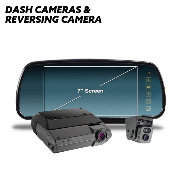 Thinkware F790 Vision Dash Cameras with Mirror Monitor Reversing Camera