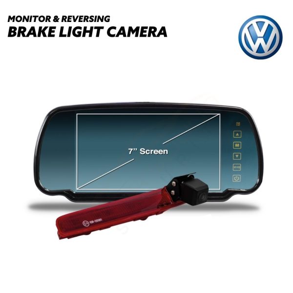 Monitor with Brake Light Reversing Camera for VW Transporter T5