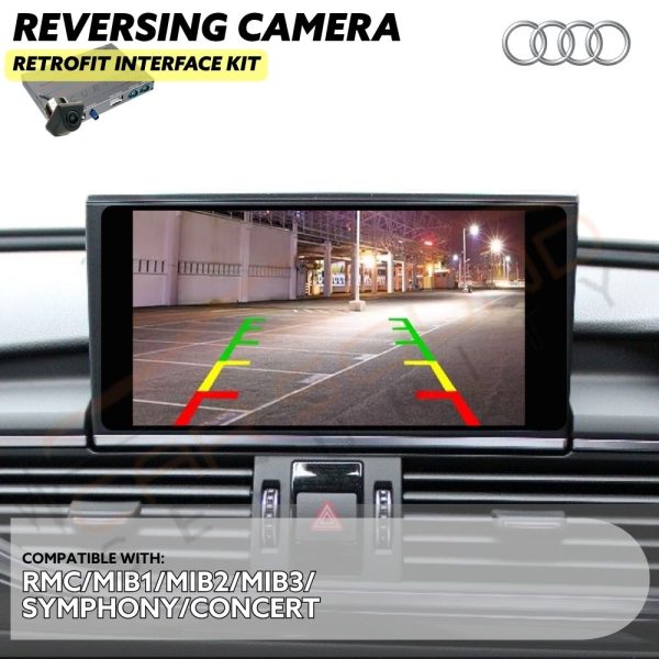 Reversing Camera Retrofit Interface for Audi A3 2012+ with RMC/MIB1/MIB2/MIB3 Factory Infotainment Stereo Screen