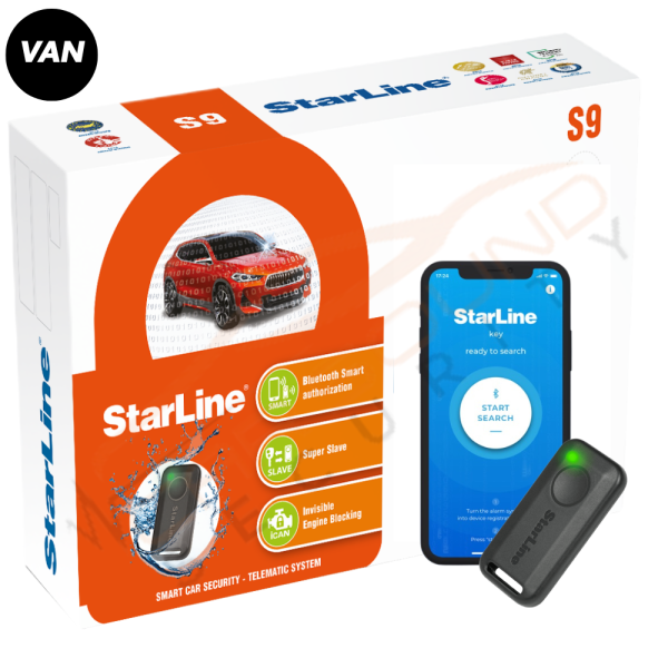 StarLine S9 Customise Series Smart Van Alarm and Immobiliser with Calls and Text Notifications