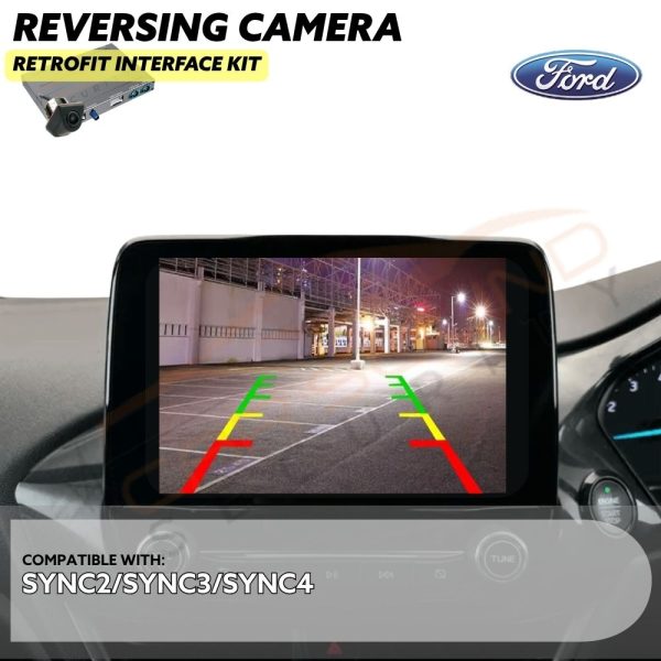Reversing Camera Retrofit Interface for Ford Focus 2010+ with SYNC2/SYNC3/SYNC4 Factory Infotainment Stereo Screen