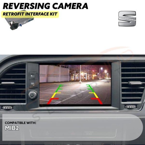 Reversing Camera Retrofit Interface for Seat Toledo 2012-2018 with MIB2 Factory Infotainment Stereo Screen