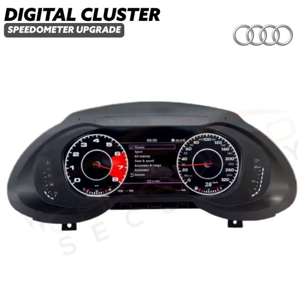Digital LCD Speedometer Instrument Cluster Replacement Upgrade for Audi Q5 2010 - 2018