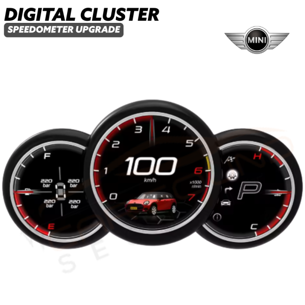 Digital LCD Speedometer Instrument Cluster Replacement Upgrade for MINI Cooper 2006 - 2014