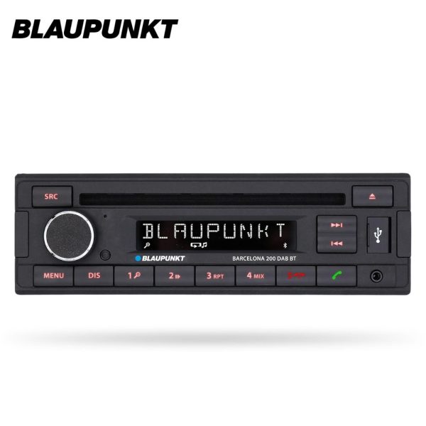 Blaupunkt BARCELONA 200DAB BT Single DIN Car Stereo System with Bluetooth and DAB